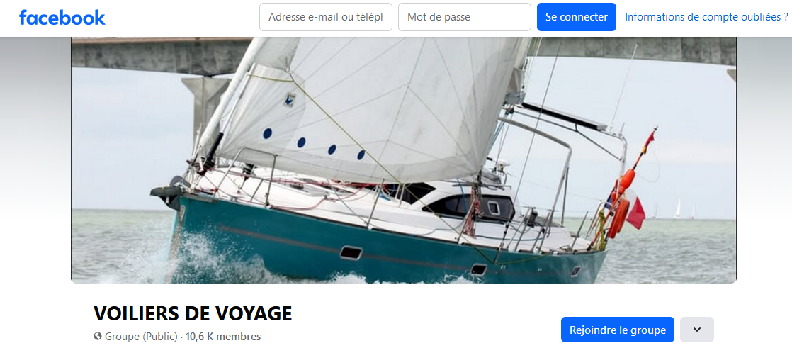 FACEBOOK - VOILIERS DE VOYAGE 